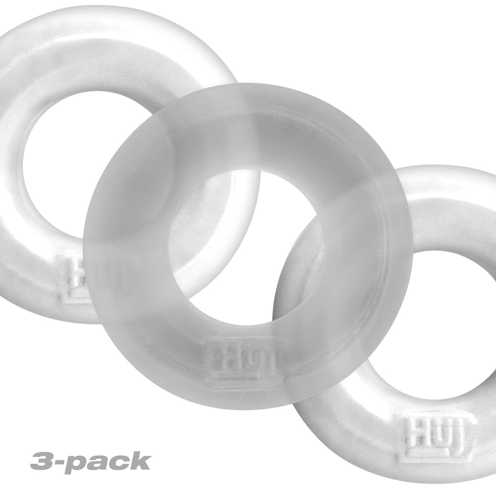 HUNKYJUNK HUJ3 C-RING 3-PACK WHITE ICE