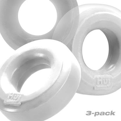 HUNKYJUNK HUJ3 C-RING 3-PACK WHITE ICE