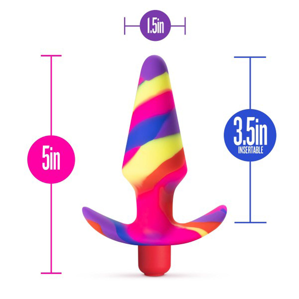 AVANT FREE SPIRIT SILICONE VIBRATING ANAL PLUG SCARLET