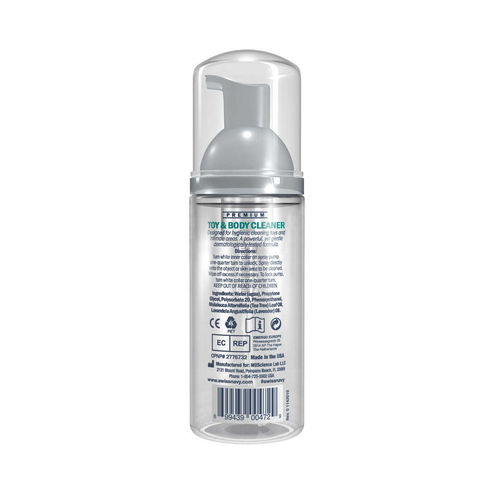 SWISS NAVY - TOY AND BODY CLEANER FOAMING DISPENSER 1.6 OZ.