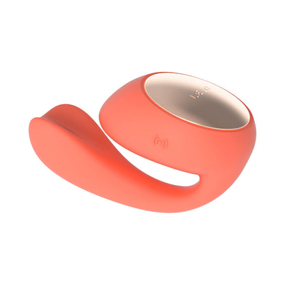 LELO IDA WAVE RECHARGEABLE DUAL STIMULATOR CORAL RED