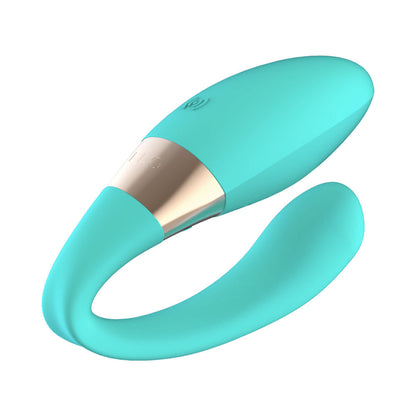LELO - TIANI HARMONY RECHARGEABLE DUAL STIMULATION COUPLES VIBRATOR AQUA