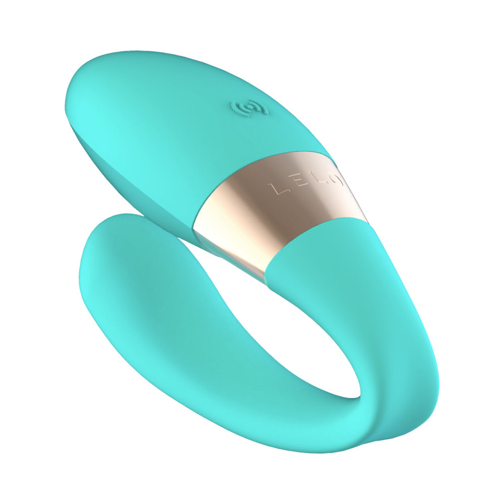 LELO TIANI HARMONY RECHARGEABLE DUAL STIMULATION COUPLES VIBRATOR AQUA