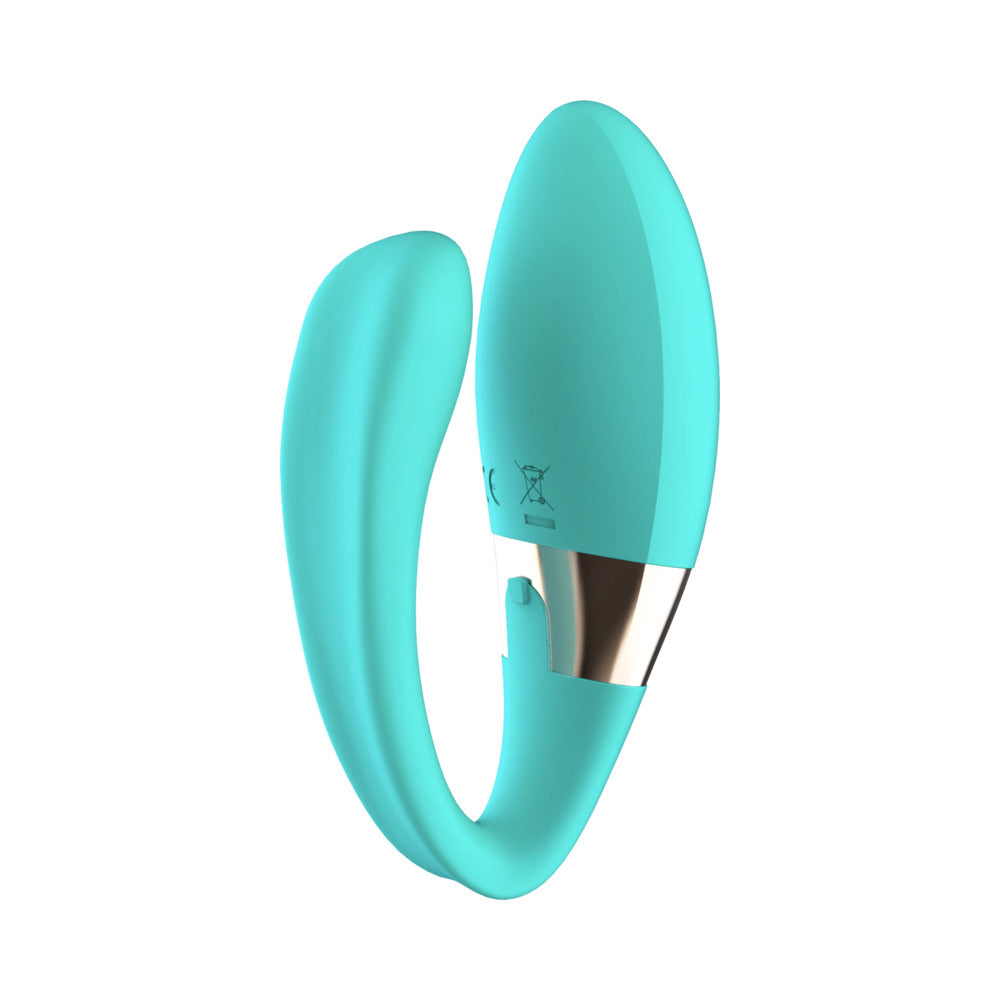 LELO TIANI HARMONY RECHARGEABLE DUAL STIMULATION COUPLES VIBRATOR AQUA