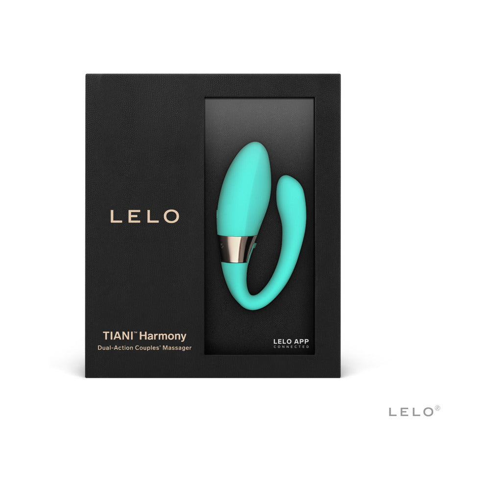 LELO - TIANI HARMONY RECHARGEABLE DUAL STIMULATION COUPLES VIBRATOR AQUA