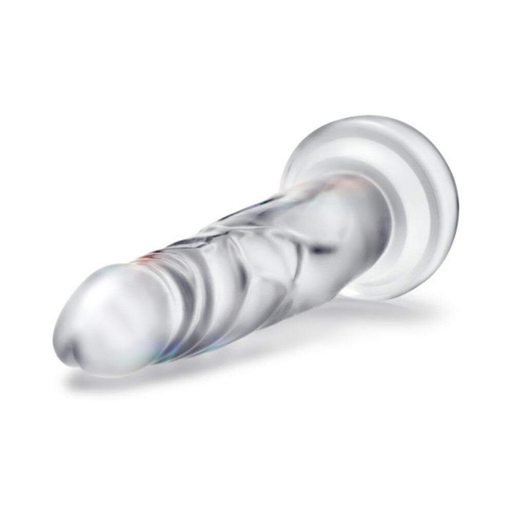 BLUSH - B YOURS DILDO DE CRISTAL DE DIAMANTE TRANSPARENTE DE 7 PULGADAS