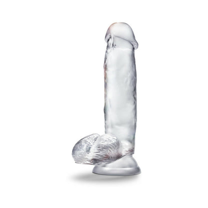 B YOURS DIAMOND GLEAM 7 IN. DILDO WITH BALLS CLEAR
