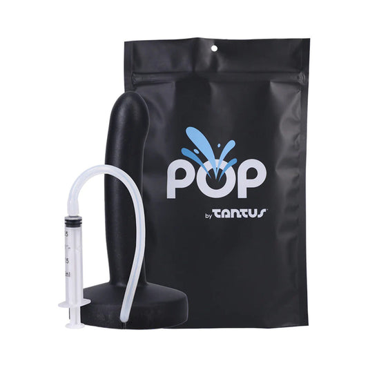 TANTUS - POP SLIM SQUIRTING DILDO MIDNIGHT (BAG)