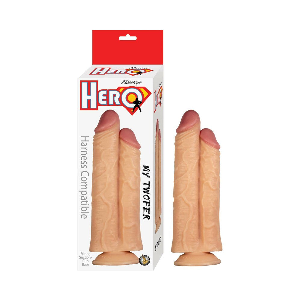 HERO MY TWOFER DILDO WHITE