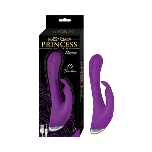 PRINCESS BUNNY TICKLER DUAL STIMULATOR SILICONE PURPLE