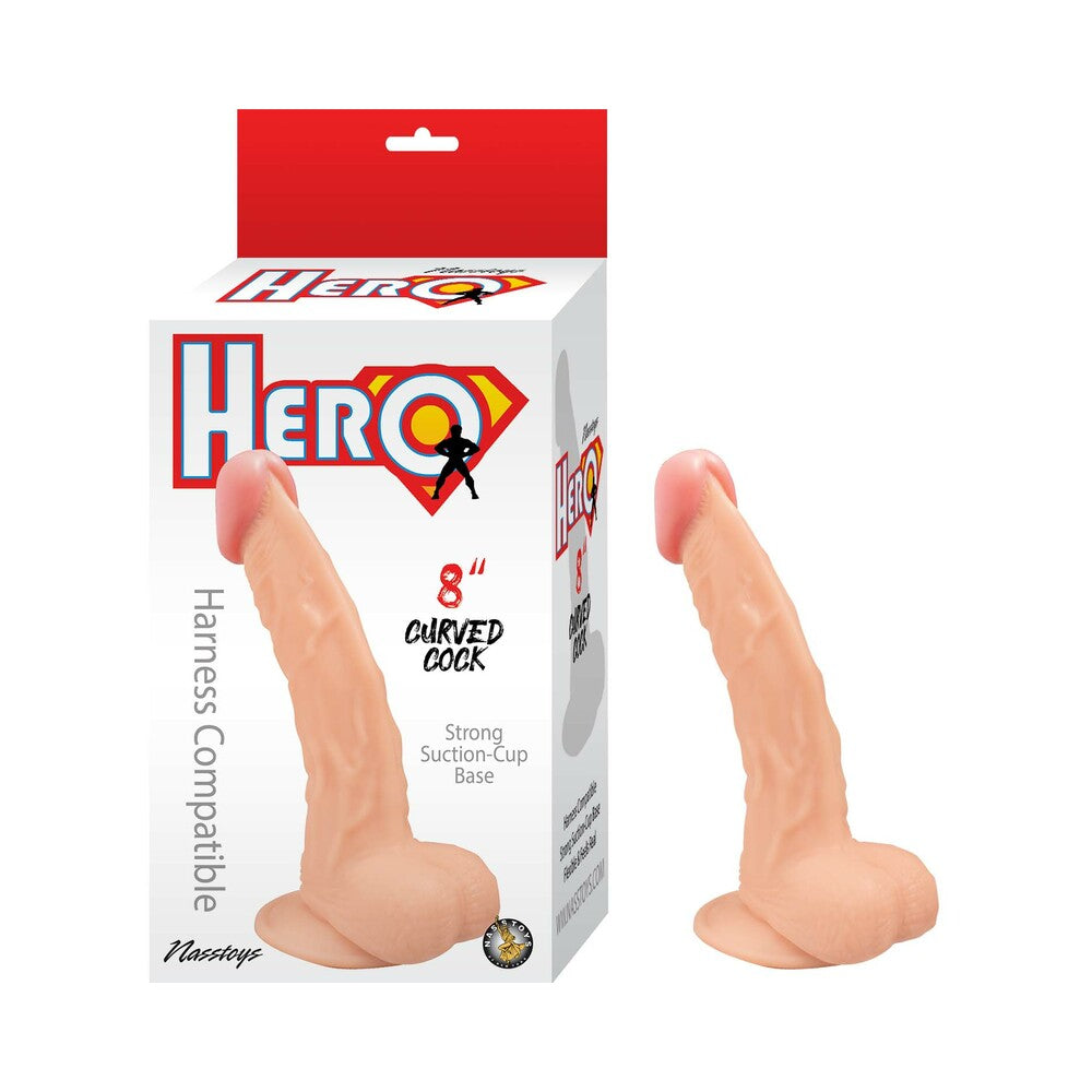 HERO CURVED COCK 8 IN. BEIGE