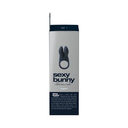 VEDO SEXY BUNNY RECHARGEABLE VIBRATING C-RING BLACK PEARL