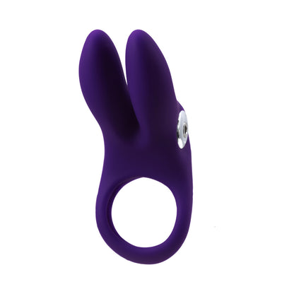 VEDO SEXY BUNNY RECHARGEABLE VIBRATING C-RING DEEP PURPLE