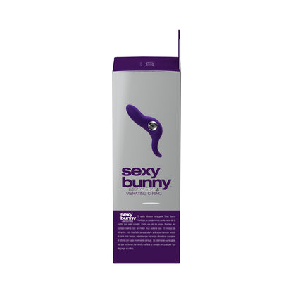 VEDO SEXY BUNNY RECHARGEABLE VIBRATING C-RING DEEP PURPLE