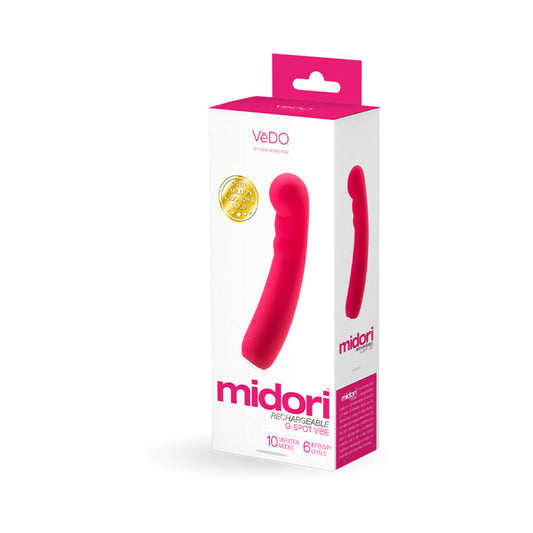 VEDO - VIBRADOR RECARGABLE DE PUNTO G MIDORI ROSA