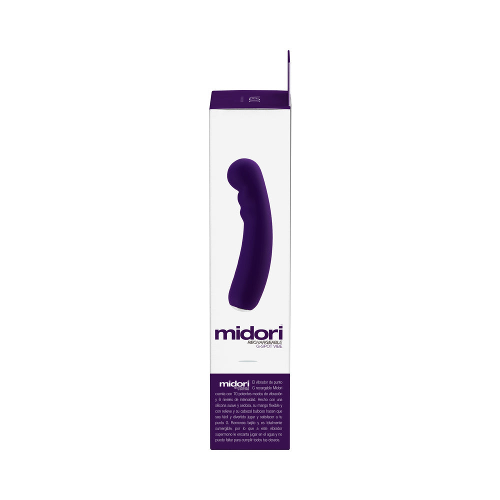 VEDO - VIBRADOR RECARGABLE DE PUNTO G MIDORI MORADO OSCURO