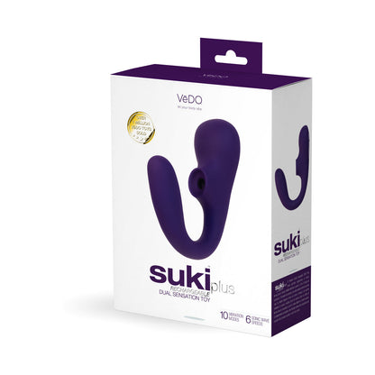 VEDO SUKI PLUS RECHARGEABLE DUAL SONIC VIBE DEEP PURPLE