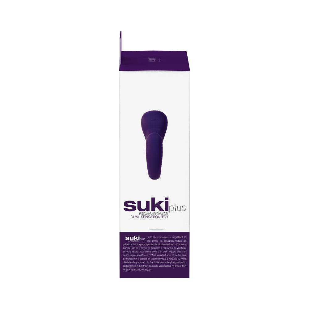 VEDO SUKI PLUS RECHARGEABLE DUAL SONIC VIBE DEEP PURPLE