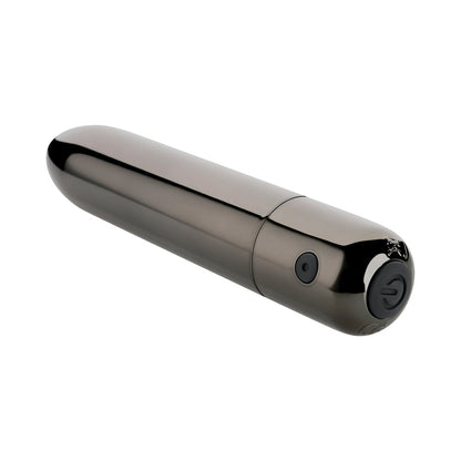 EVOLVED - REAL SIMPLE RECHARGEABLE BULLET VIBRATOR BLACK CHROME
