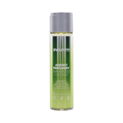 EVOLVED ANOINT PERFUMERY LIME INFUSED COCONUT MASSAGE OIL 4 OZ.