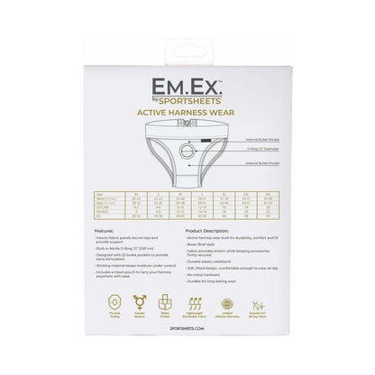 SPORTSHEETS - EM.EX. FIT HARNESS PATENT CORSET S