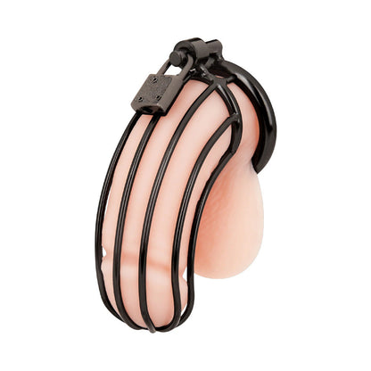 BLUE LINE PRISONER COCK CAGE BLACK