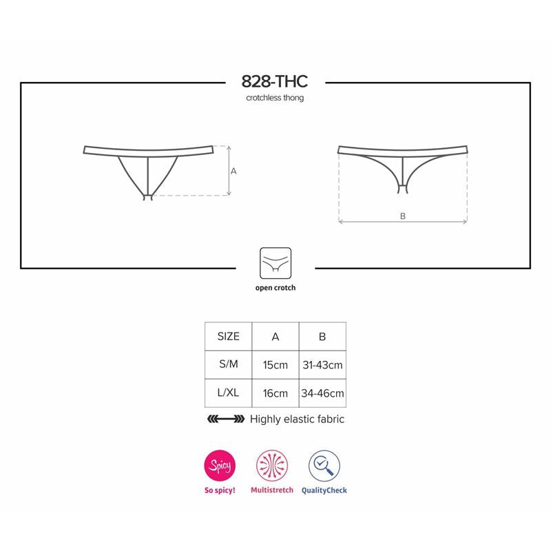 OBSESSIVE - 828-THC-1 CROTCHLESS THONG