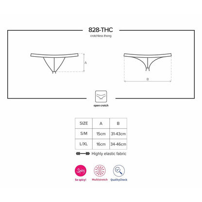 OBSESSIVE - 828-THC-1 CROTCHLESS THONG