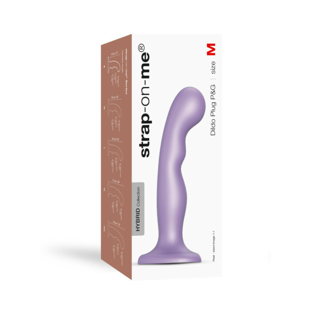 STRAP-ON-ME DILDO PLUG P&G METALLIC LILAC MEDIUM