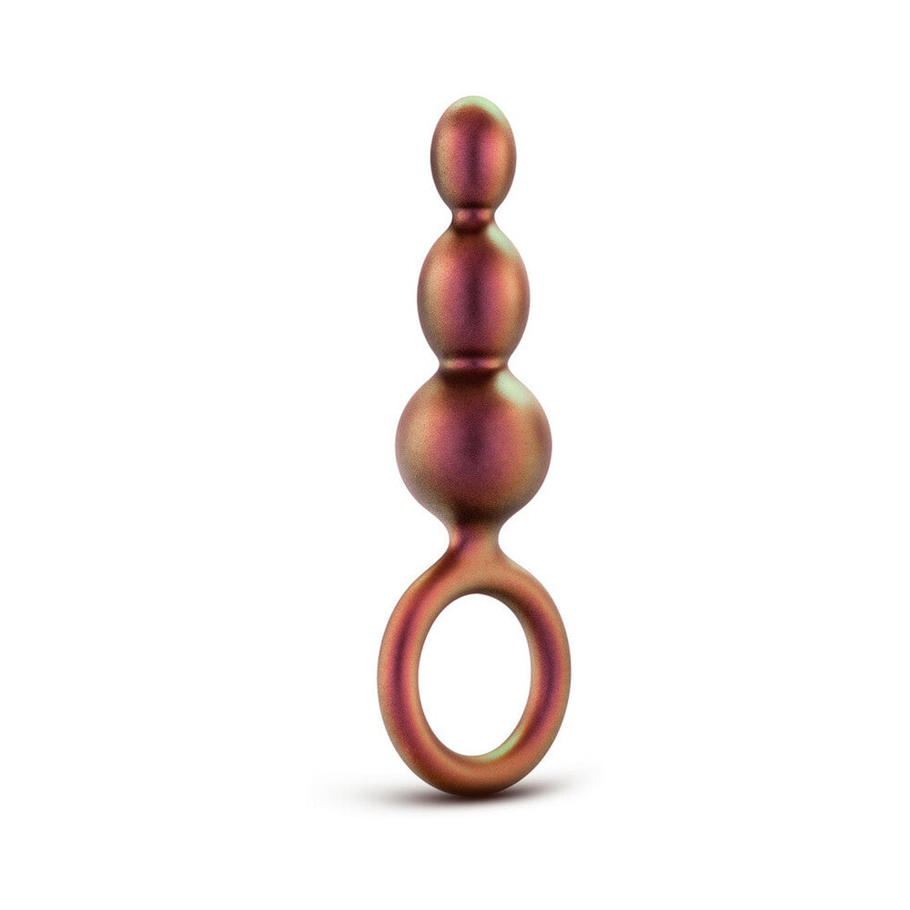 ANAL ADVENTURES MATRIX SILICONE BEADED LOOP PLUG COPPER
