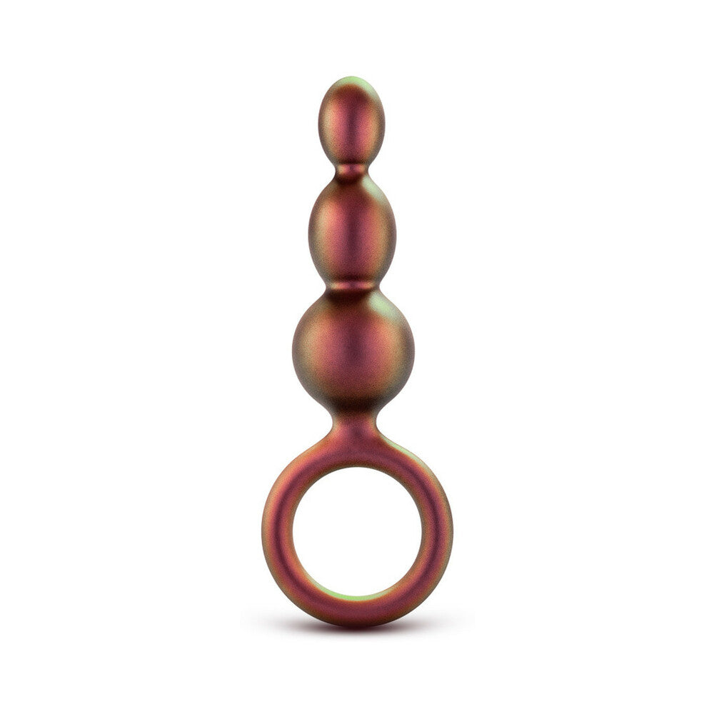 BLUSH - ANAL ADVENTURES MATRIX SILICONE BEADED LOOP PLUG COPPER