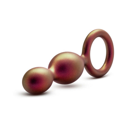 BLUSH - ANAL ADVENTURES MATRIX SILICONE DUO LOOP PLUG COBRE