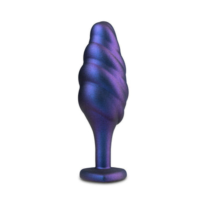 ANAL ADVENTURES MATRIX SILICONE BUMPED BLING PLUG SAPPHIRE
