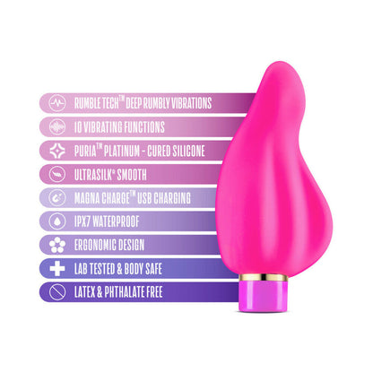 ARIA EPIC AF RECHARGEABLE SILICONE MINI VIBRATOR FUCHSIA