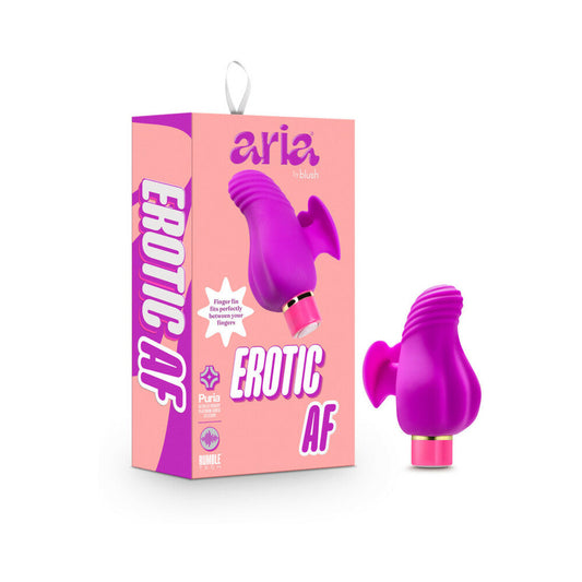 ARIA EROTIC AF RECHARGEABLE SILICONE MINI VIBRATOR PLUM