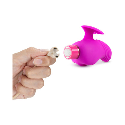 ARIA EROTIC AF RECHARGEABLE SILICONE MINI VIBRATOR PLUM