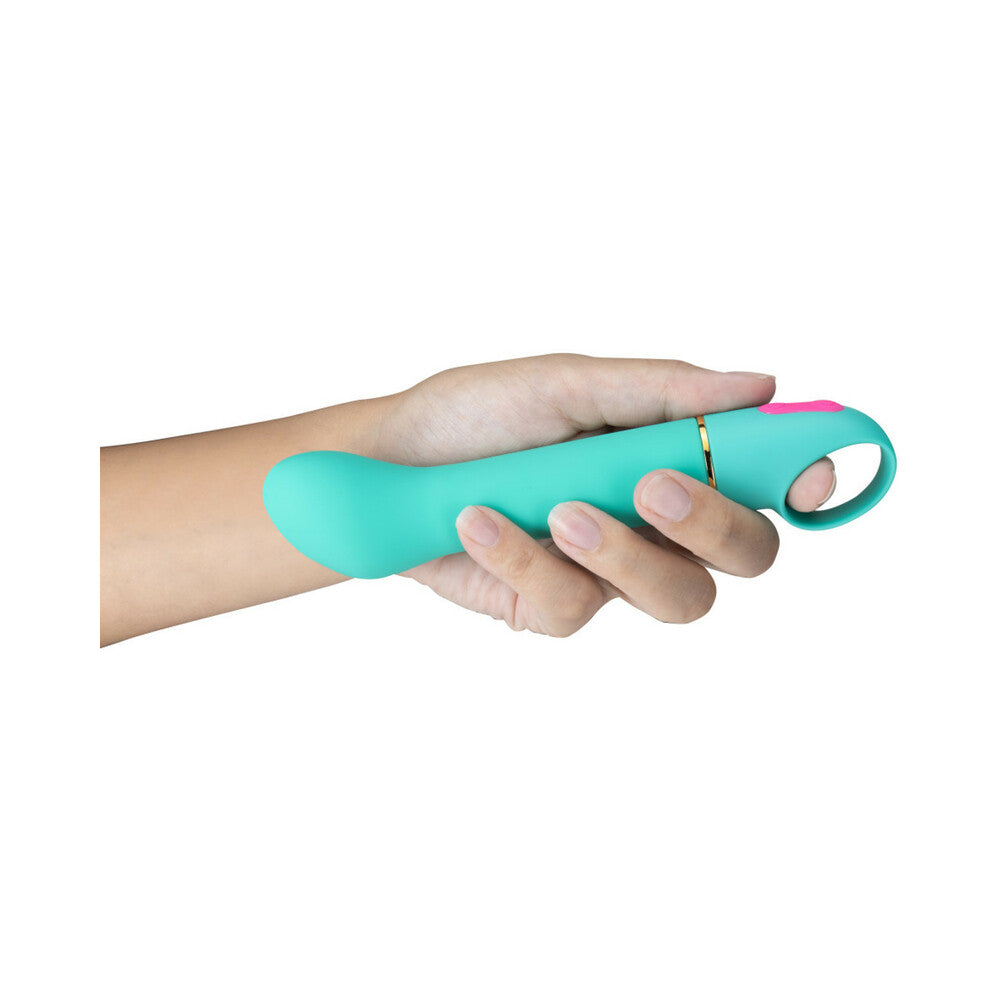 ARIA FLIRTY AF SILICONE G-SPOT VIBRATOR TEAL