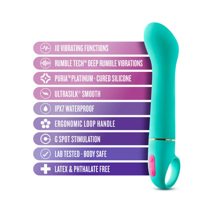 ARIA FLIRTY AF SILICONE G-SPOT VIBRATOR TEAL