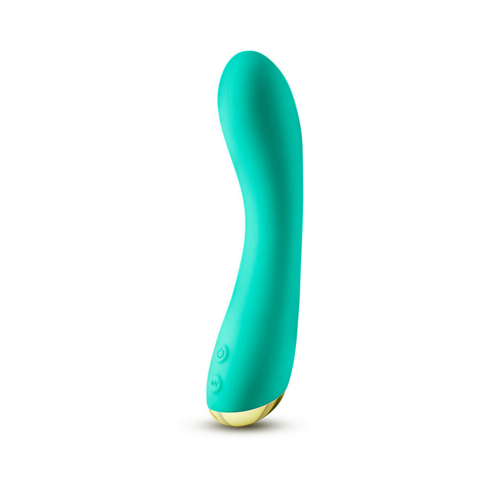 BLUSH - VIBRATEUR POINT G RECHARGEABLE EN SILICONE ARIA LUSCIOUS AF BLEU CANARD
