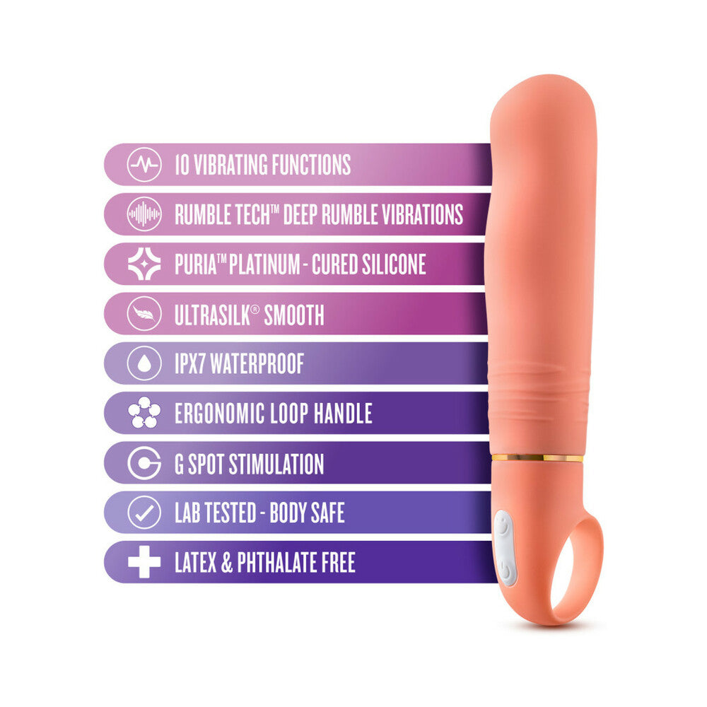 ARIA SMOKIN'' AF SILICONE VIBRATOR CORAL