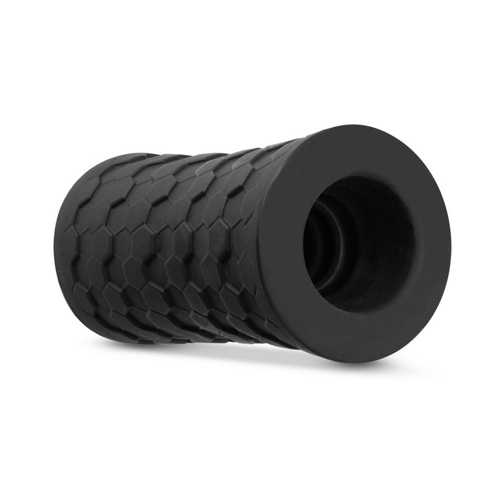 M ELITE PLATINUM HEKX SILICONE STROKER BLACK