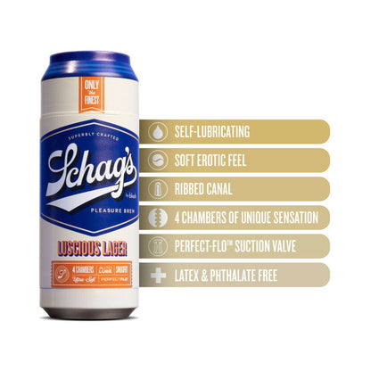 SCHAG''S LUSCIOUS LAGER SELF-LUBRICATING STROKER FROSTED