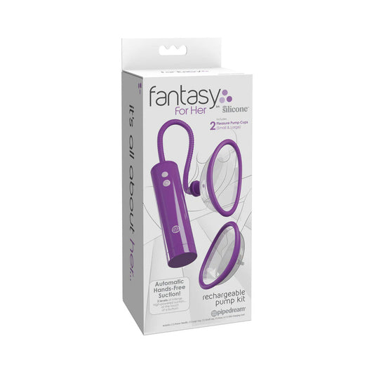 PIPEDREAM - FANTASY FOR HER RECHARGEABLE PUSSY PUMP KIT SILICONE
