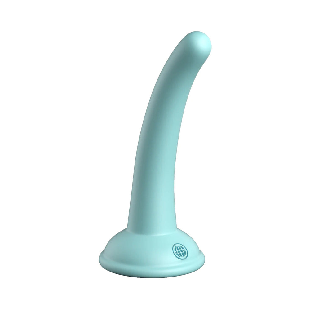 DILLIO PLATINUM COLLECTION CURIOUS FIVE 5 IN. SILICONE DILDO TEAL