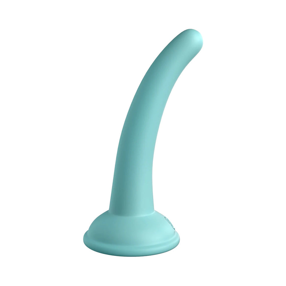 DILLIO PLATINUM COLLECTION CURIOUS FIVE 5 IN. SILICONE DILDO TEAL