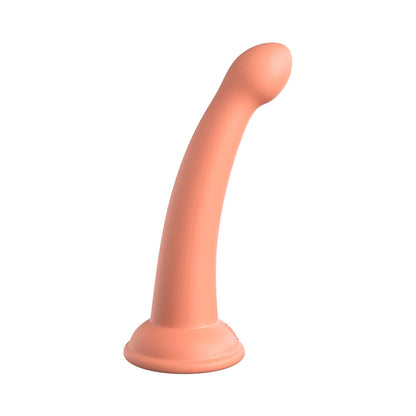DILLIO PLATINUM COLLECTION SECRET EXPLORER 6 IN. SILICONE DILDO PEACH