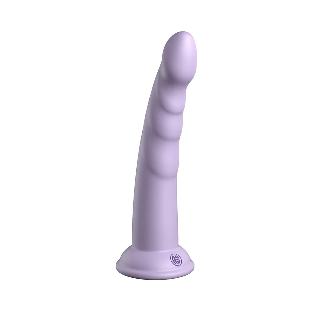 DILLIO PLATINUM COLLECTION SLIM SEVEN 7 IN. SILICONE DILDO PURPLE