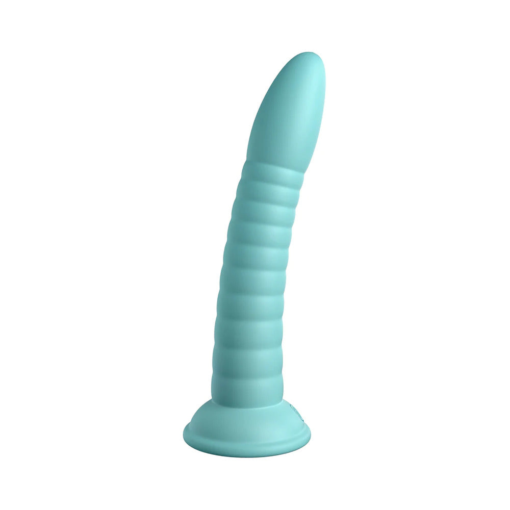 DILLIO PLATINUM COLLECTION WILD THING 7 IN. SILICONE DILDO TEAL