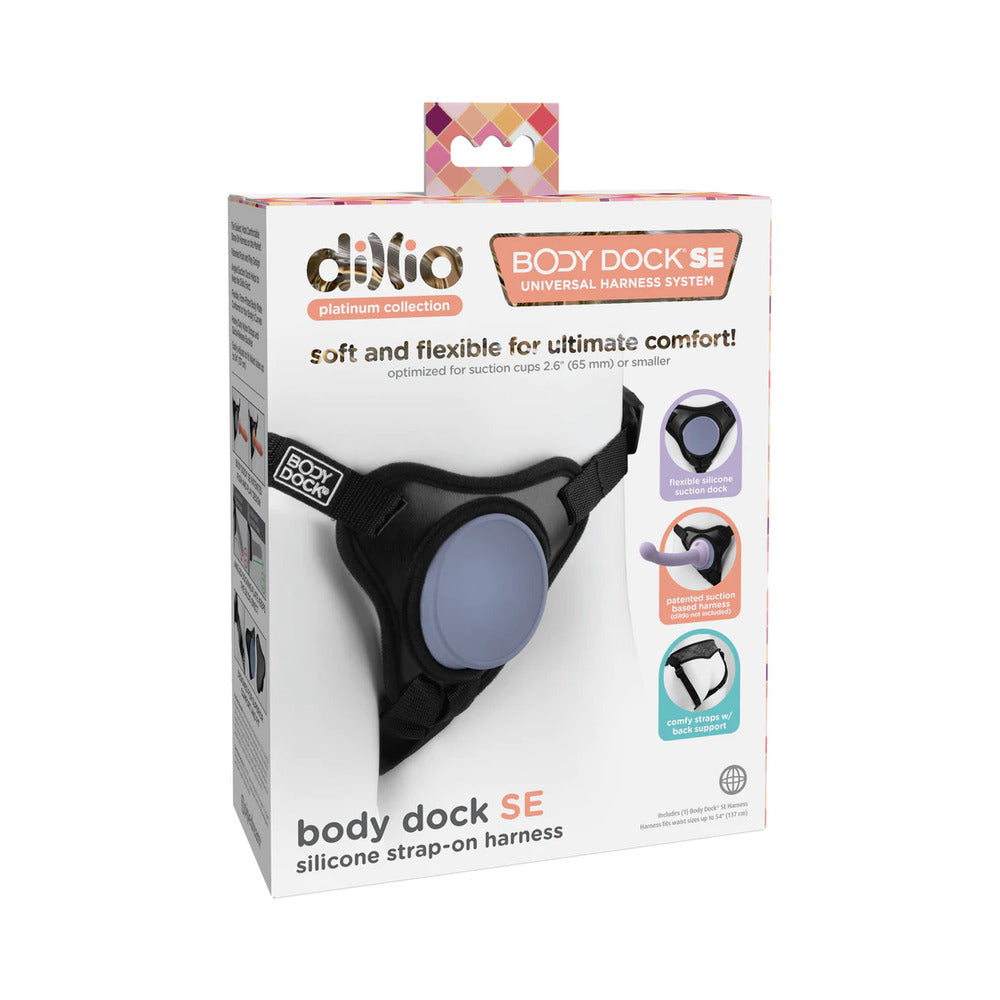 DILLIO PLATINUM COLLECTION BODY DOCK SE UNIVERSAL HARNESS SYSTEM SILICONE STRAP-ON HARNESS