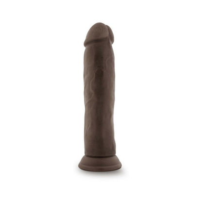 DR. SKIN PLUS THICK 9 IN. TRIPLE DENSITY POSABLE DILDO BROWN